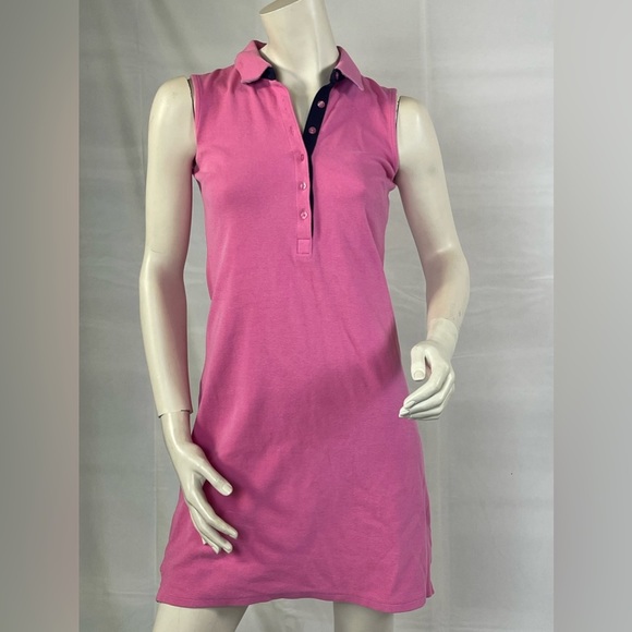 Talbots Preppy Hot Pink Polo Dress - Picture 1 of 4